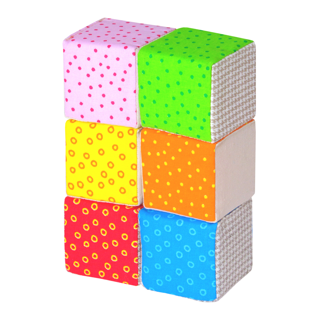 Набор из 6 кубиков - Эко кубики  